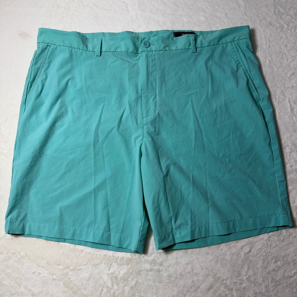 Vineyard‎ Vines Breaker Performance Shorts Mens 42 Aqua Teal Stretch Golf Casual